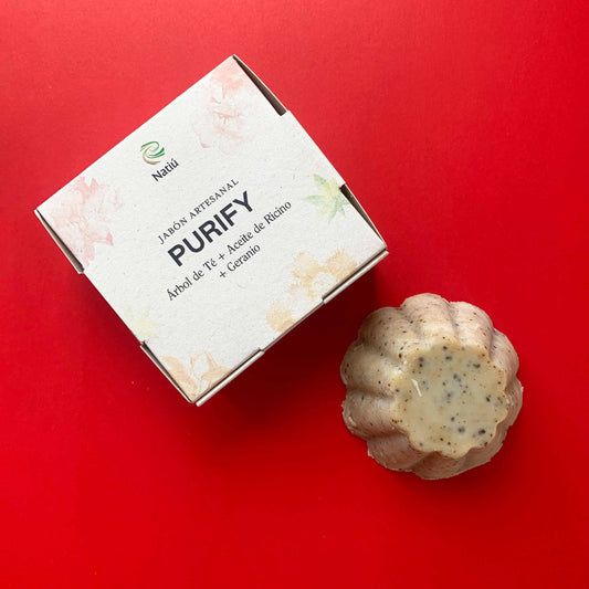 Jabón Facial Anti Acné / Purify 95 gr. Natiú