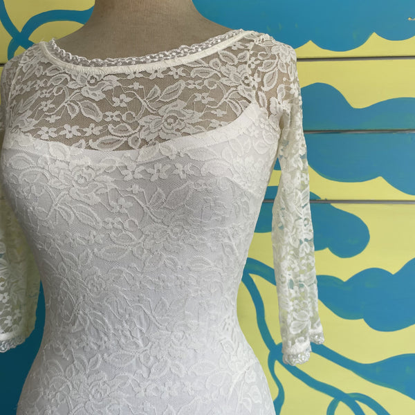 Vestido Encaje Blanco - Secondary