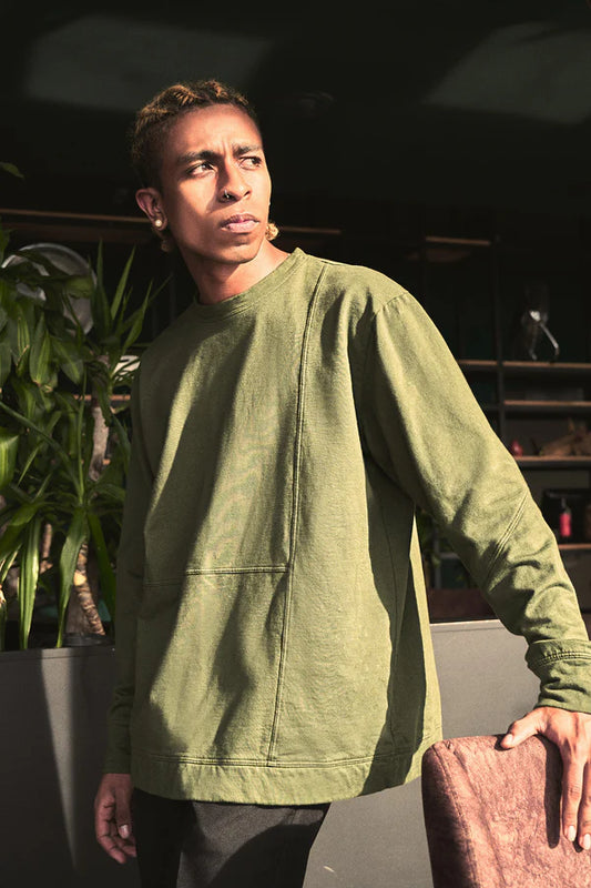 Buzo Tokio Verde Militar 100% Algodón Relaxed Fit Andante - Image 4