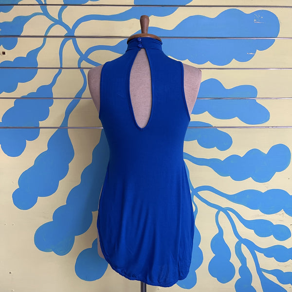 Camisa Azul Manga Sisa Cuello Tortuga - Secondary