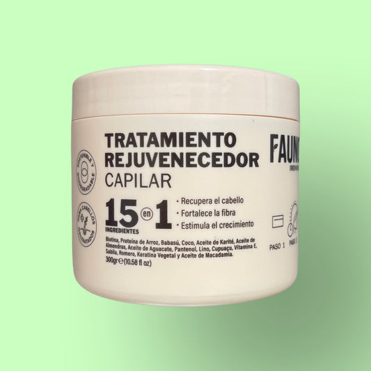 Tratamiento Rejuvenecedor Capilar 15 en 1 300 gr. Fauno