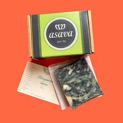 Shampoo en Barra Asava de Carbón Activado para Cabello Mixto 90 gr.