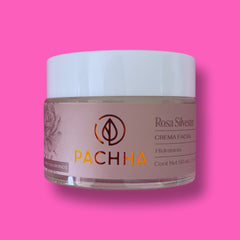 Crema Facial Hidratante Rosa Silvestre Pachha 50 ml.