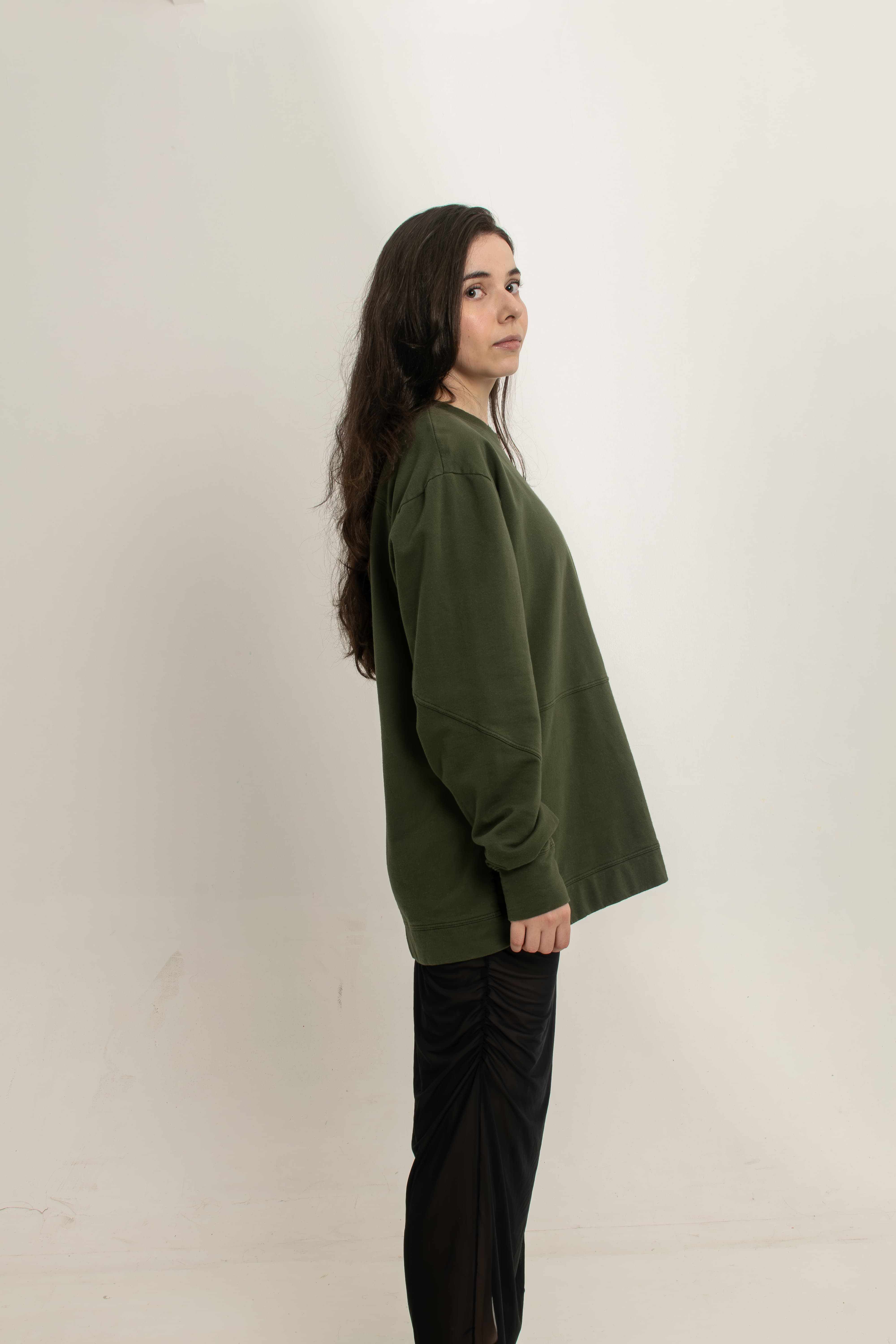 Buzo Tokio Verde Militar 100% Algodón Relaxed Fit Andante - Gallery 6