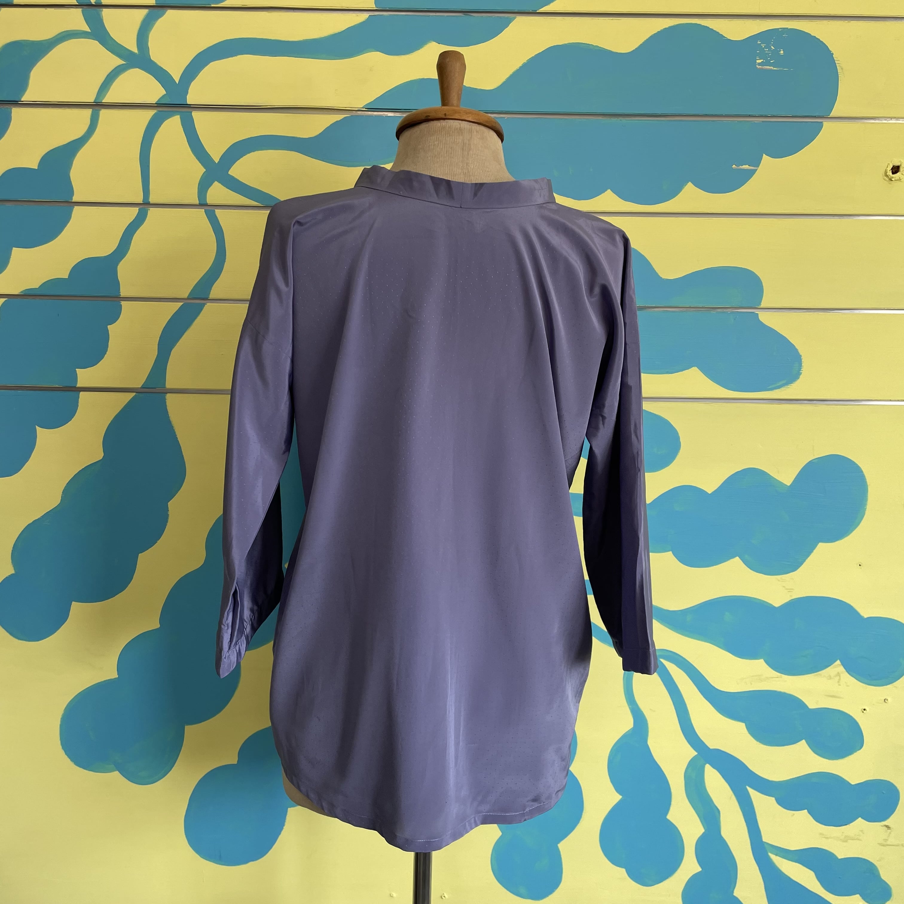 Camisa Morada de Seda - Gallery 4