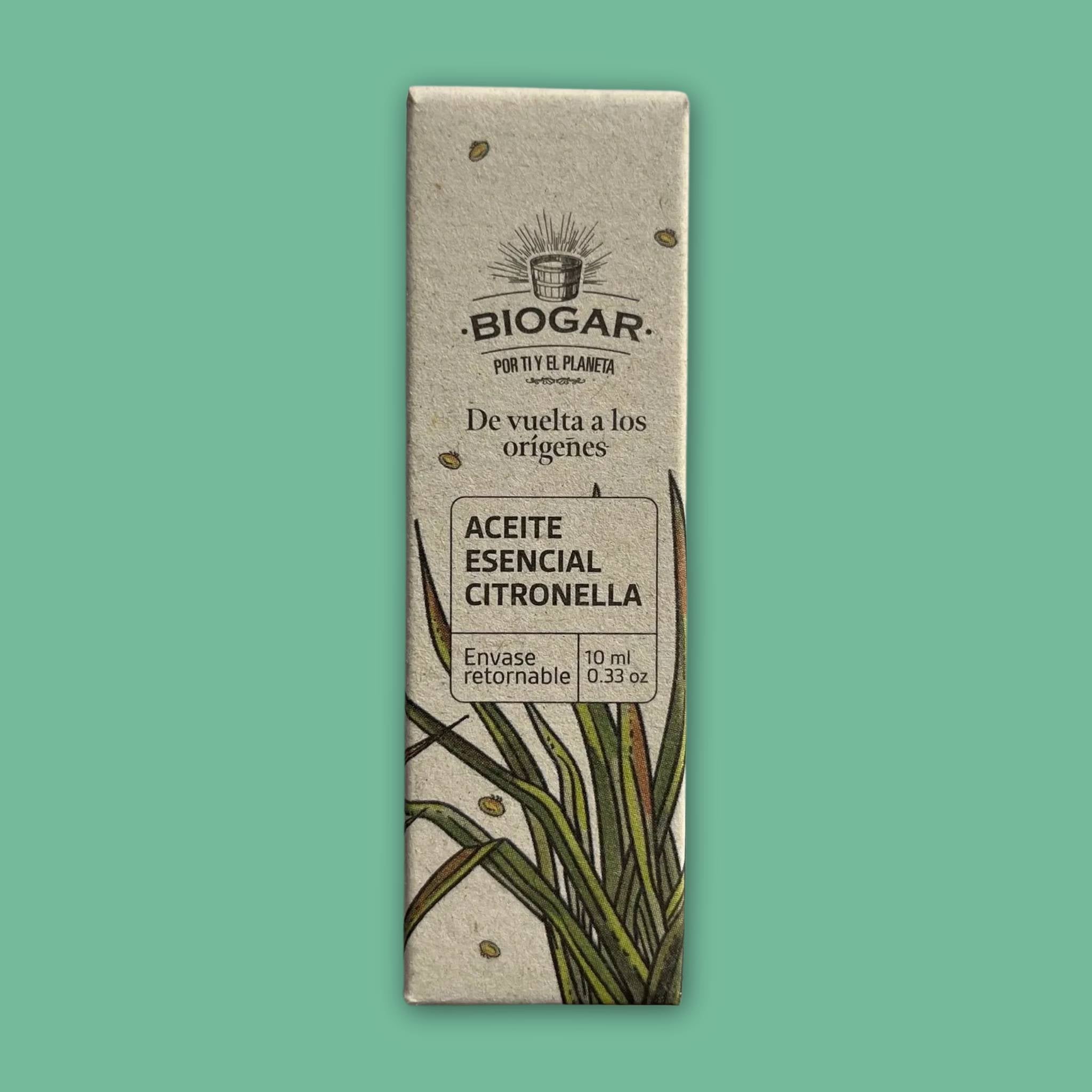 Aceite Esencial de Citronela 10 ml. Biogar
