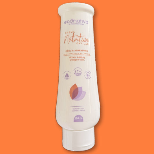 Acondicionador / Crema Nutritiva Capilar Coco y Almendras 280 gr.