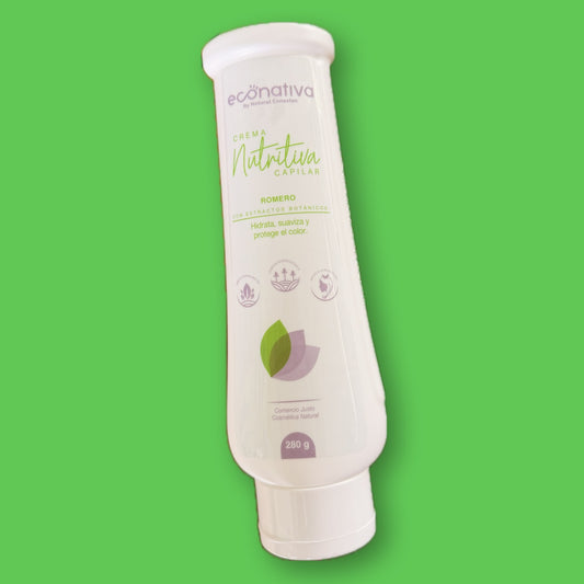 Acondicionador / Crema Nutritiva Capilar Romero, Quina y Ortiga Econativa 280 gr.