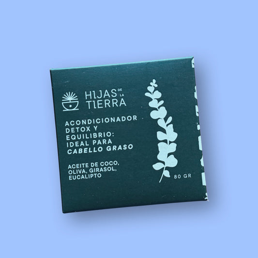 Acondicionador Detox y Equilibrio Ideal para Cabello Graso Hijas de la Tierra 80 gr.