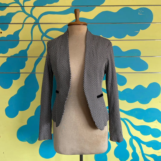 Blazer Zigzag Negro y Blanco
