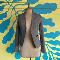 Blazer Zigzag Negro y Blanco