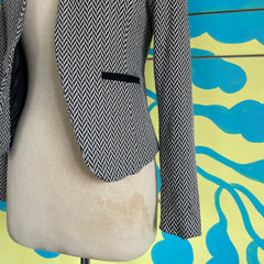 Blazer Zigzag Negro y Blanco