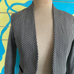 Blazer Zigzag Negro y Blanco