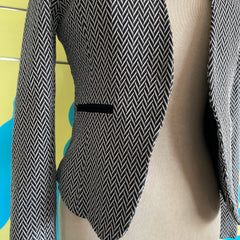 Blazer Zigzag Negro y Blanco