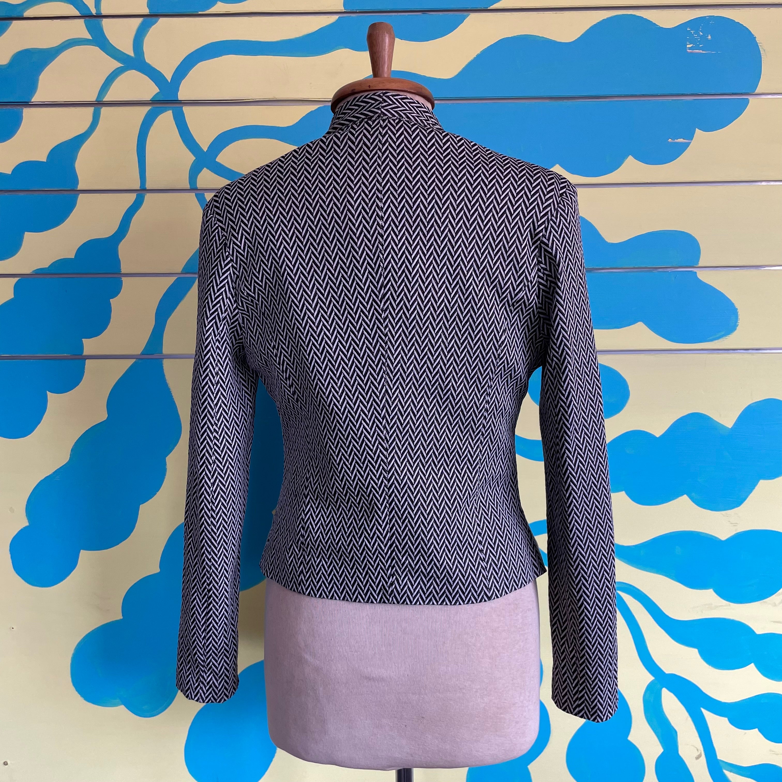 Blazer Zigzag Negro y Blanco