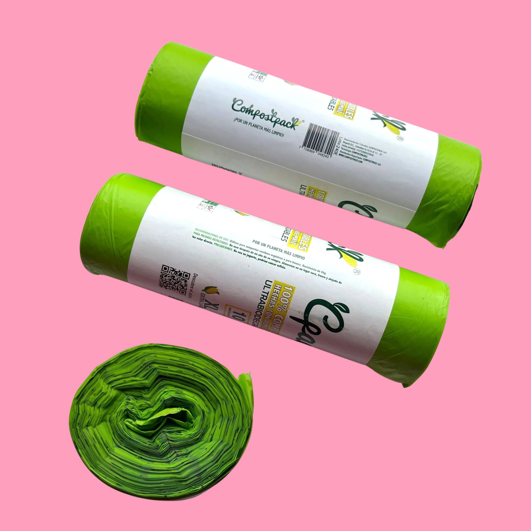 Bolsas Biodegradable Papelera Compostpack x 30 Und. 30x40 cm