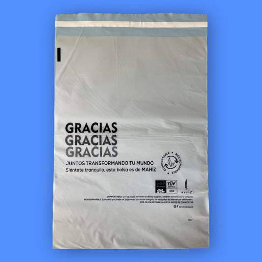 Bolsas Biodegradables E-Commerce Grande MAHÍZ X 50 Und. 30 x 40 cm