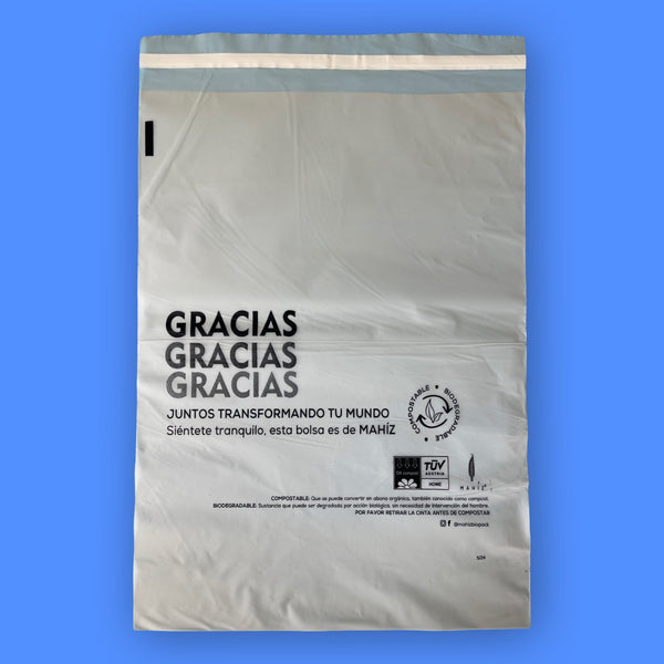 Bolsas Biodegradables E-Commerce Grande MAHÍZ X 50 Und. 30 x 40 cm