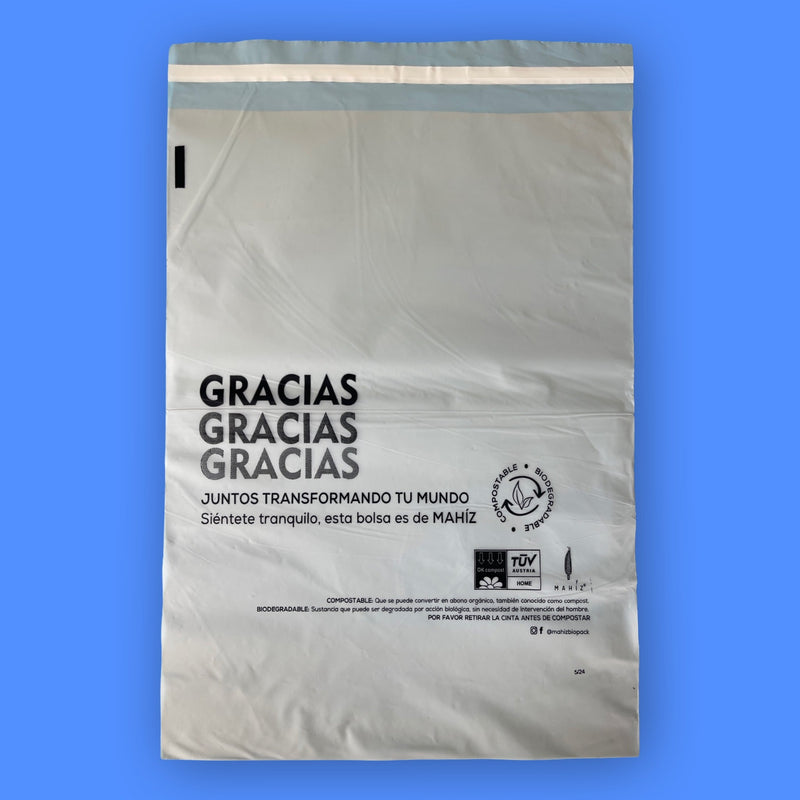 Bolsas Biodegradables E-Commerce Grande MAHÍZ X 50 Und. 30 x 40 cm - Image 1