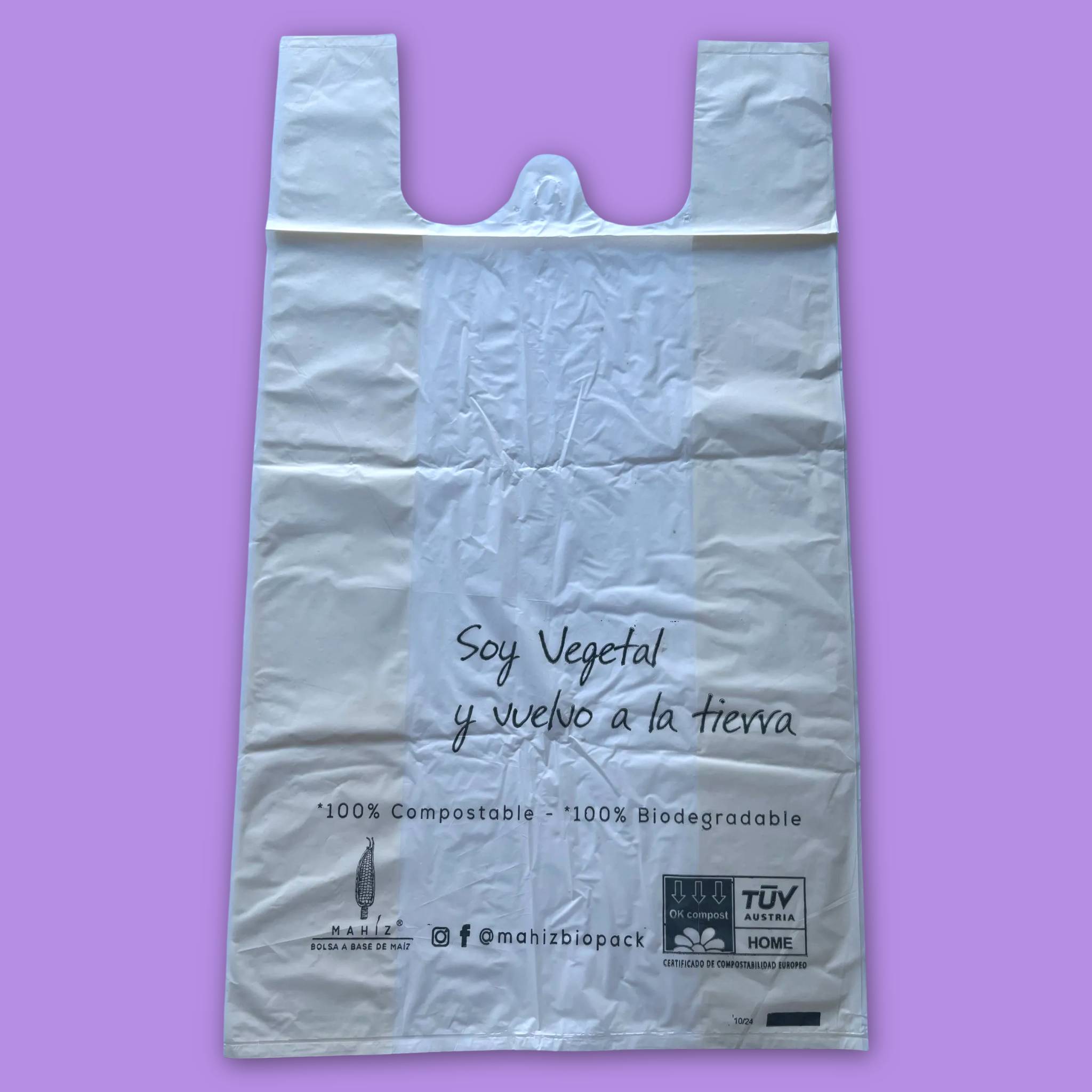 Bolsas Biodegradables M30 MAHÍZ X 50UND. 28 x 50 + 7.5 cm