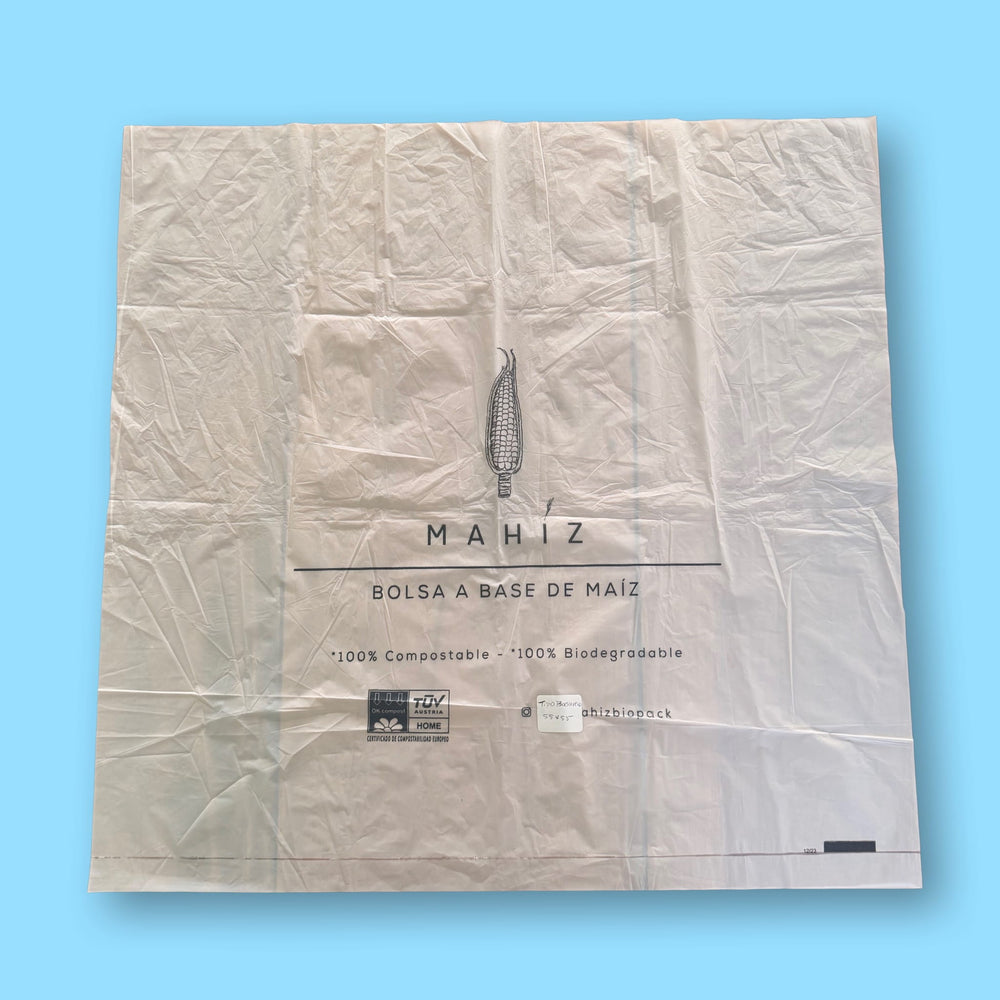 Bolsas Biodegradables Medianas Tipo Basurero MAHÍZ x 10 Und. 55 x 55 cm