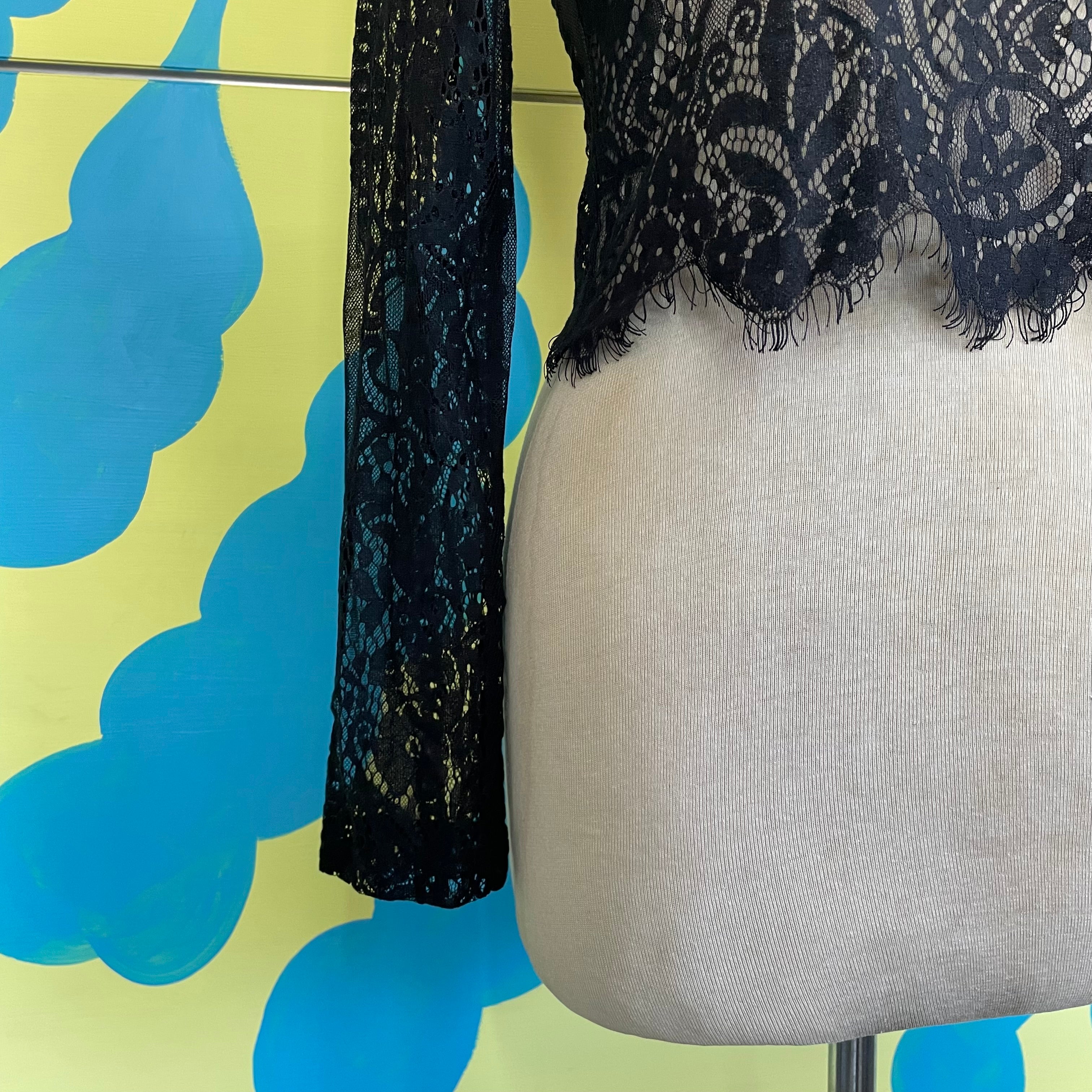 Camisa Manga Larga Encaje