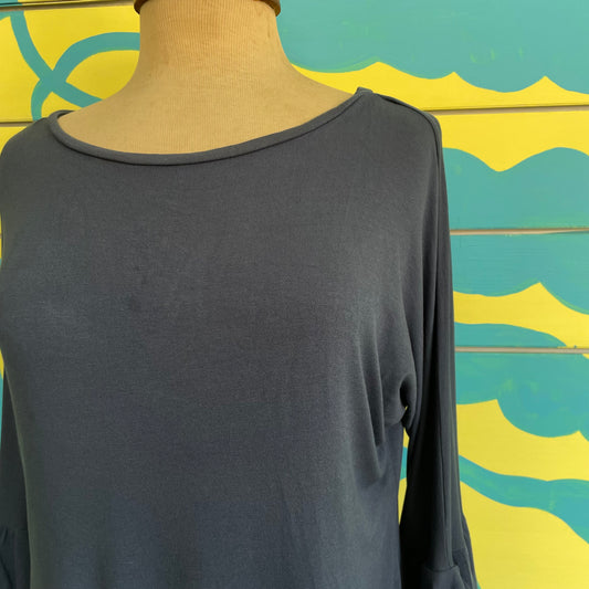 Camiseta  Manga Bolero Azul