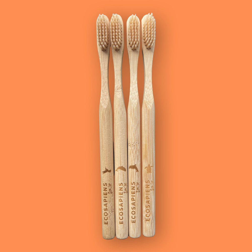 Cepillo de Dientes de Bambú Ecológico Ecosapiens | Cerdas Suaves y Media