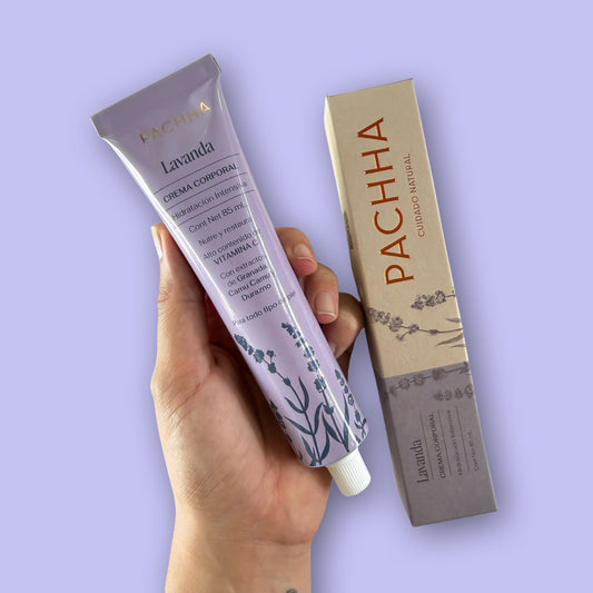 Crema Hidratante Corporal Lavanda Pachha 85 ml. y 25 ml.