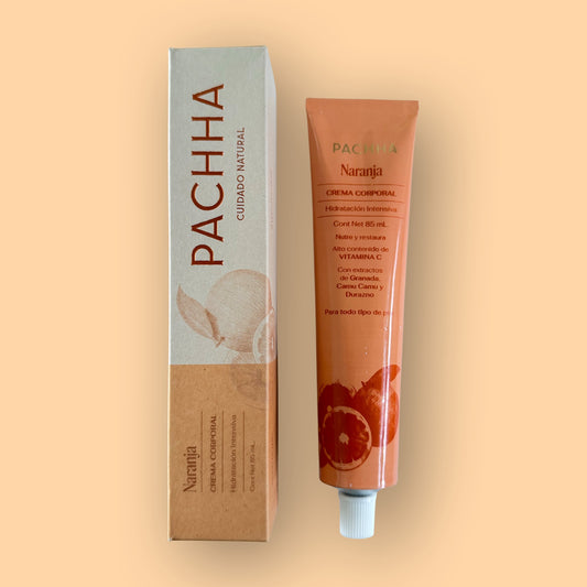 Crema Hidratante Corporal Naranja Pachha 85 ml. y 25 ml.