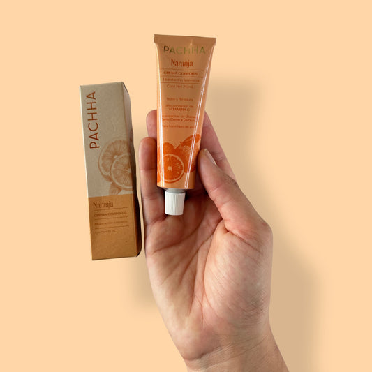 Crema Hidratante Corporal Naranja Pachha 85 ml. y 25 ml.