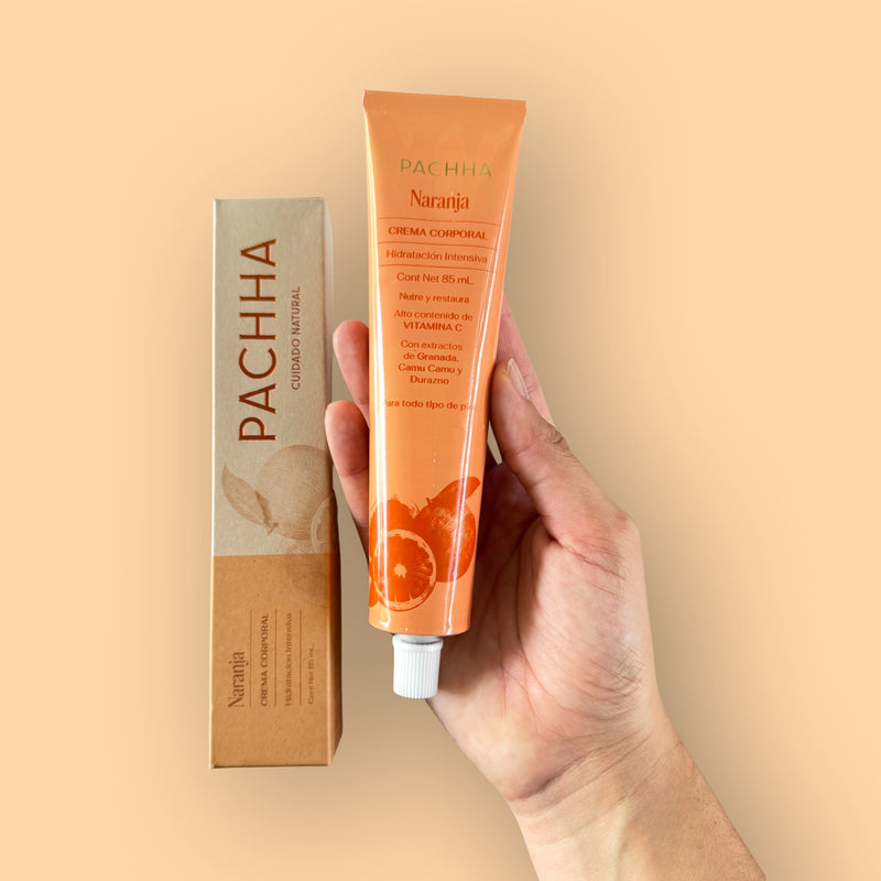 Crema Hidratante Corporal Naranja Pachha 85 ml. y 25 ml. - Image 4