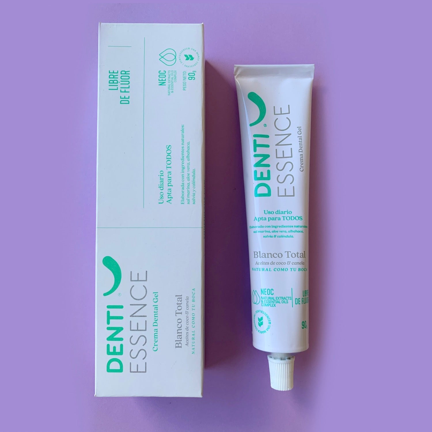 
Crema Dental sin Flúor Blanco Total 90 gr. Denti Essence