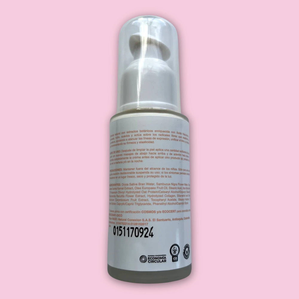 Crema Facial con ácido Hialurónico y Colágeno 60ml. Natural Conexión