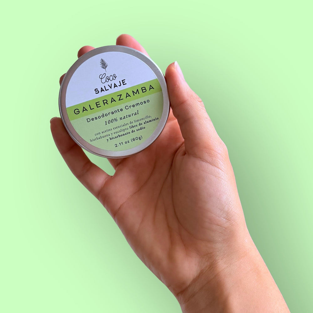 Desodorante Cremoso Galerazamba Natural con Aroma Cítrico Herbal Coco Salvaje 60 gr.