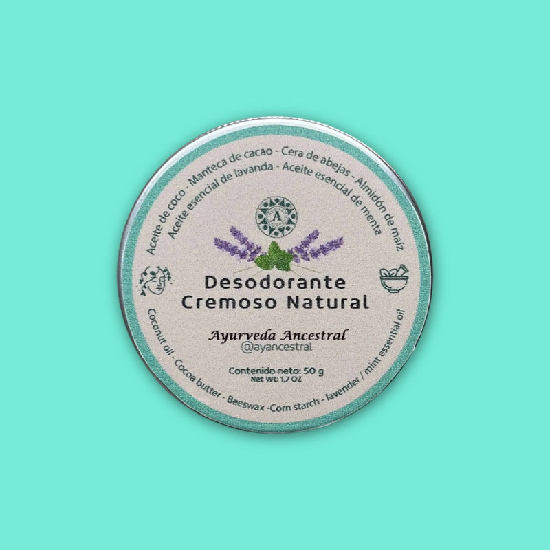 Desodorante Cremoso Natural 50 gr. Ayurveda Ancestral - Image 1