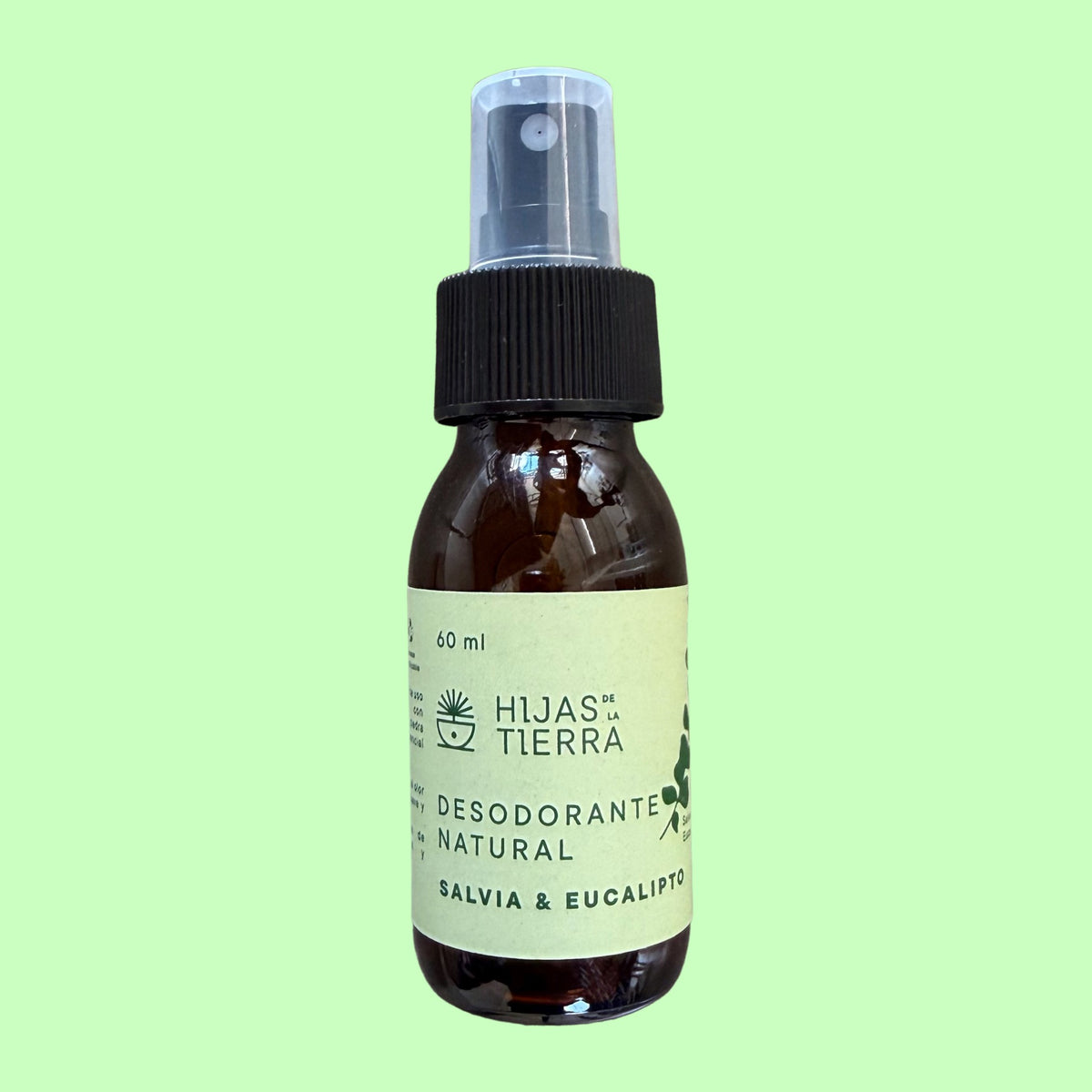 Desodorante Natural en Spray de Salvia y Eucalipto Hijas de la Tierra 60 ml.