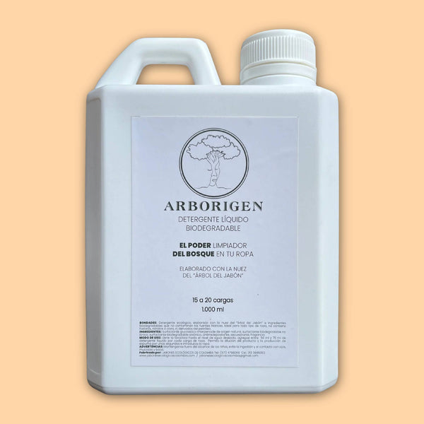 Detergente Líquido Nuez del Jabón Arborigen  1.000 ml.