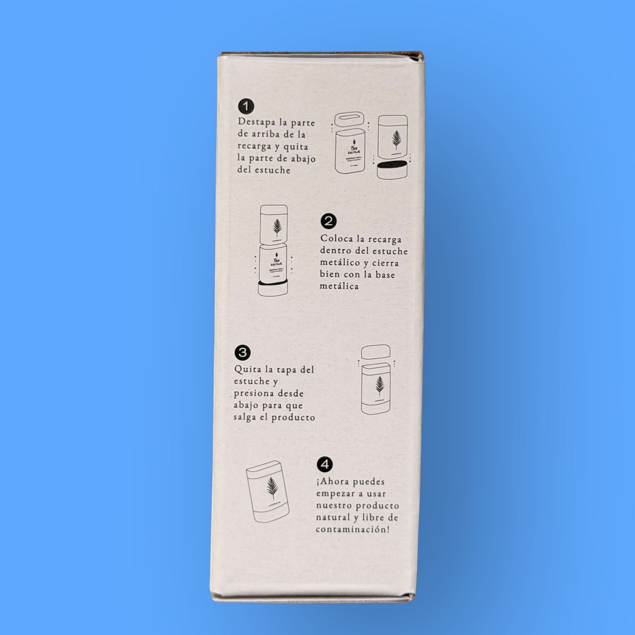 Estuche Metálico de Aluminio para Desodorante Ecológico Coco Salvaje