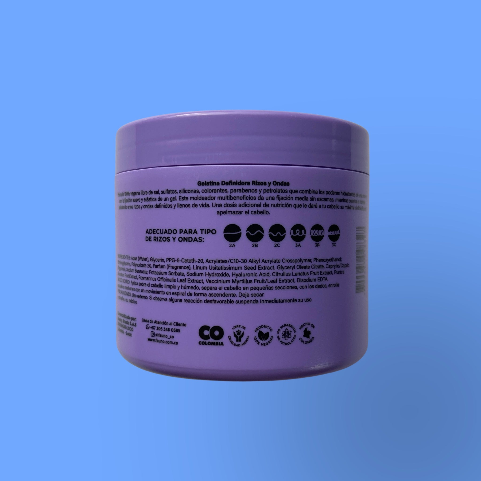 Gelatina Definidora Rizos y Ondas Fauno 300 gr.