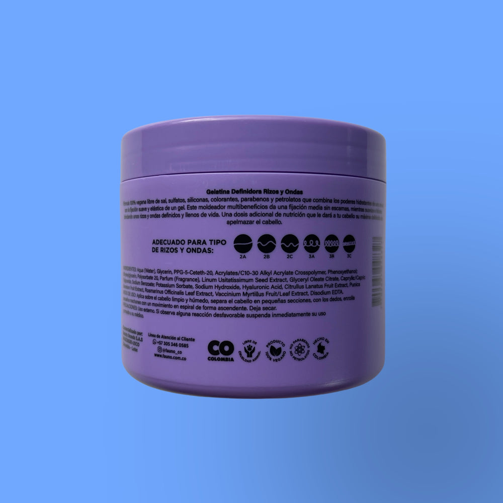 Gelatina Definidora Rizos y Ondas Fauno 300 gr.