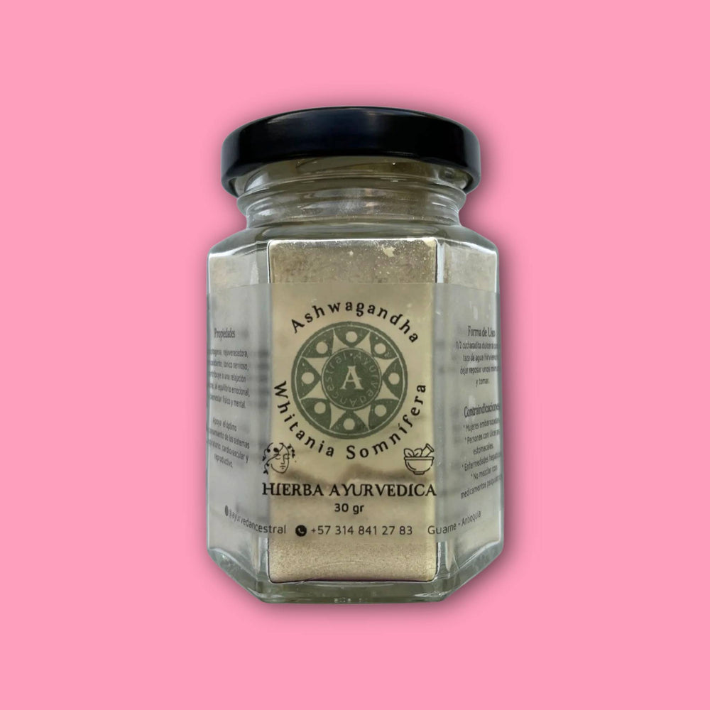 Hierbas Ayurvédicas - Ashwagandha Ayurveda Ancestral 30gr.