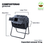 Compostera Giratoria KS-100 Habitat Compost - Thumbnail 3
