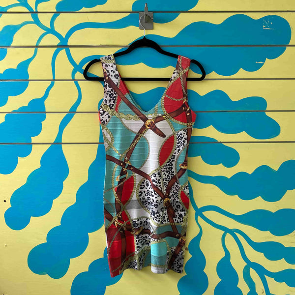Vestido corto estampado - Secondary