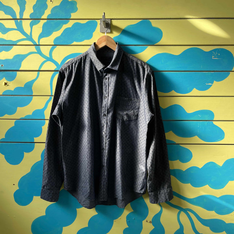 Camisa azul con lunares Zara Man - Image 1