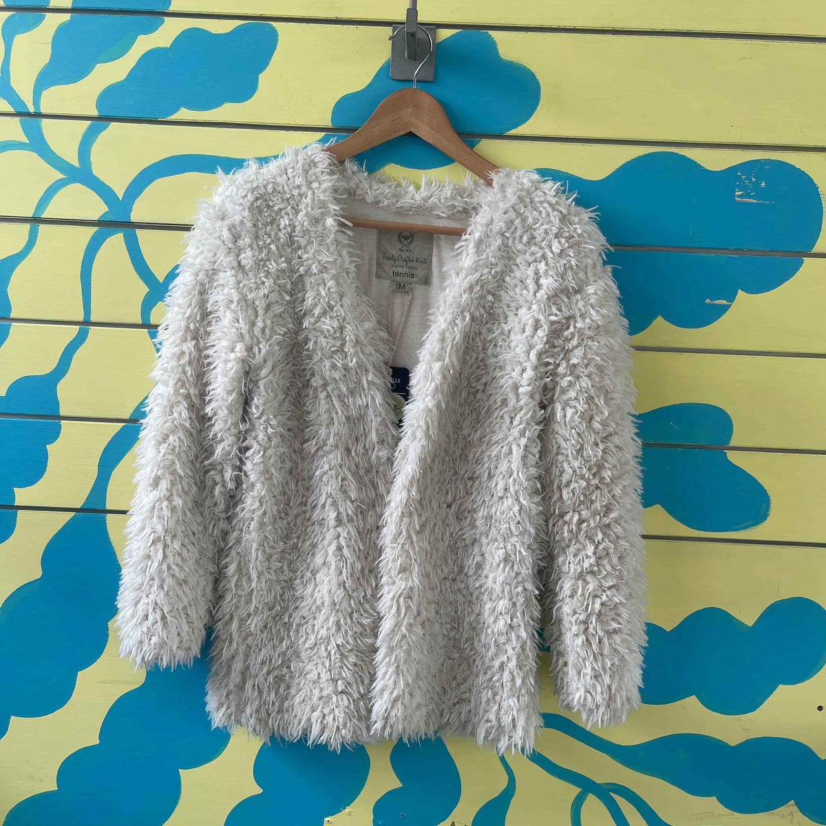 Chaqueta blanca peluda