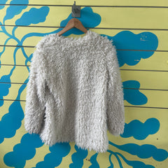 Chaqueta blanca peluda