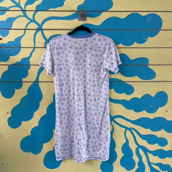 Pijama Blanca Flores Lilas - Secondary