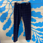 Pantalon negro con cuadros - Thumbnail 1