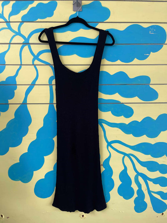 Vestido negro tejido